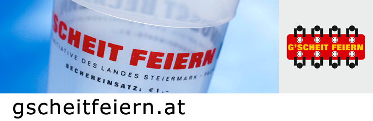 Website www.gscheitfeiern. Website www.gscheitfeiern.